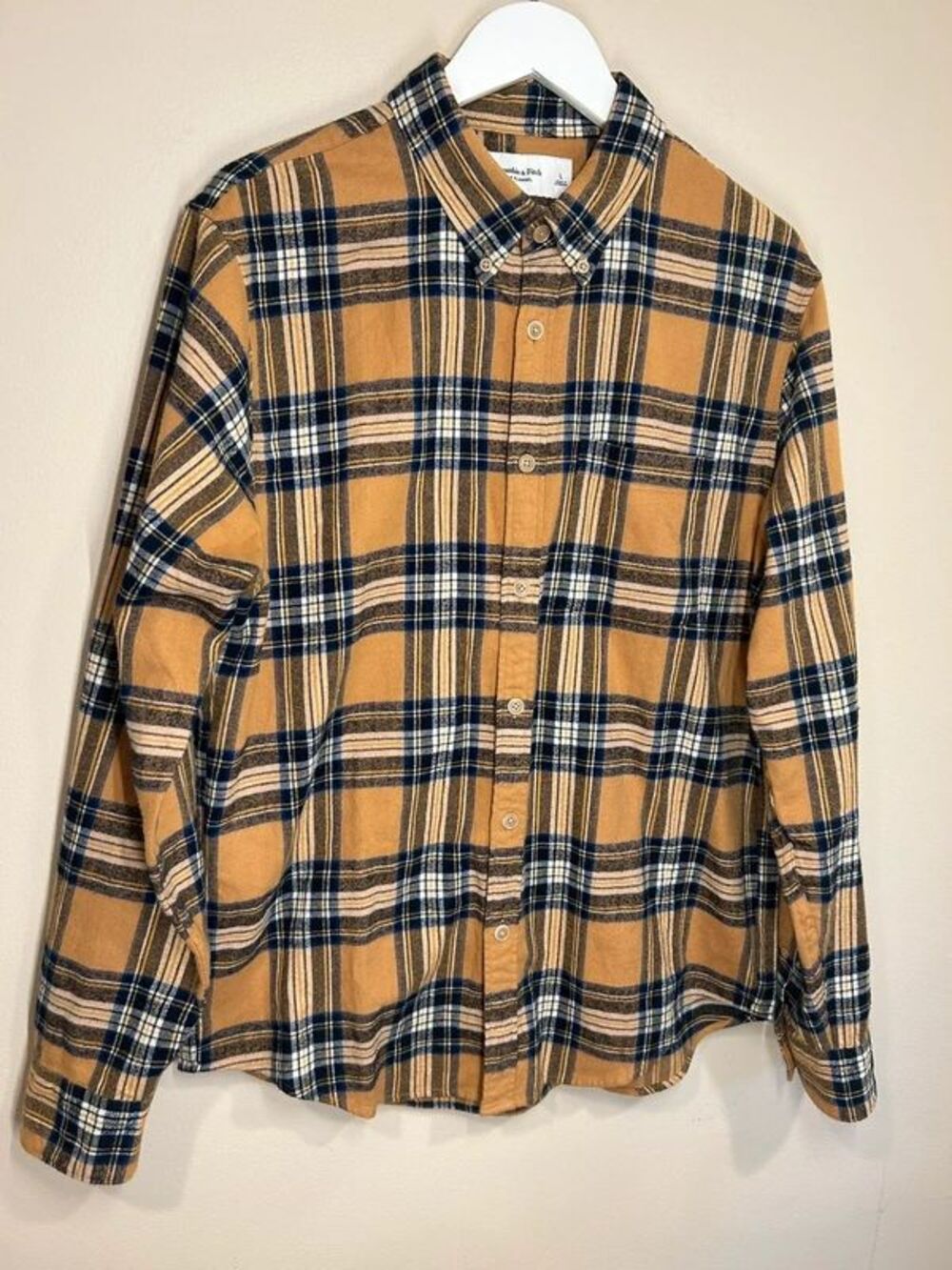 Abercrombie & Fitch Men's Large Soft Flannel Button Up Shirt Fall Lumberjack